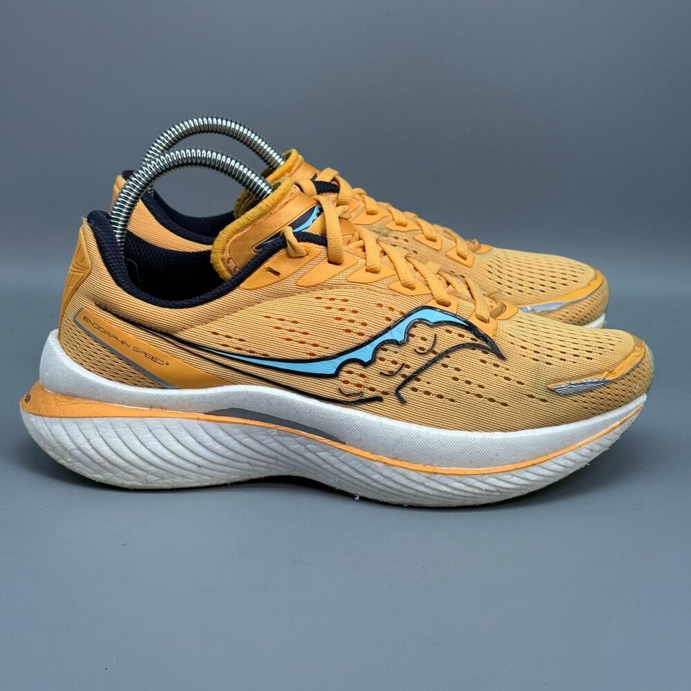 Saucony Endorphin Speed 3 Women's 8.5 Orange Athletic Shoes Lace-Up Low Top
